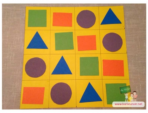 Oyuncak Yapalım / Şekillerle Sudoku Oyunu